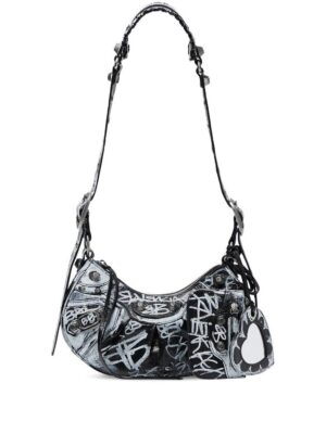 Balenciaga  Le Cagole graffiti shoulder bag