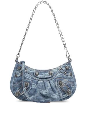 Balenciaga  Le Cagole mini denim shoulder bag