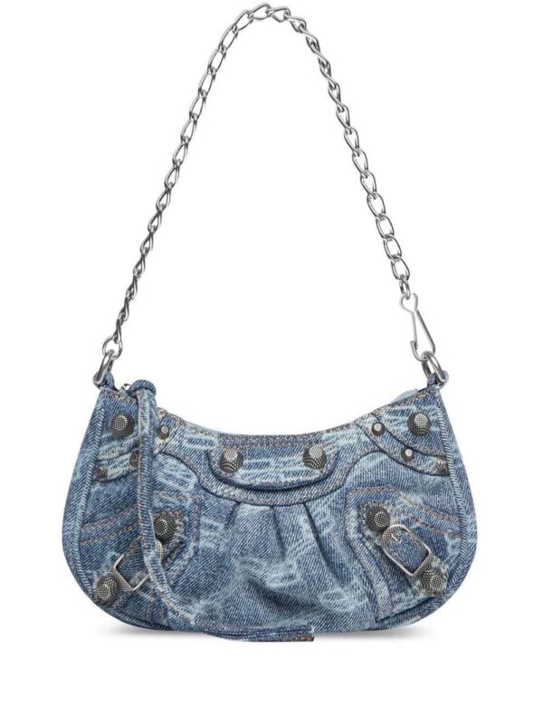 18369068_40287200_1000.jpg Balenciaga Le Cagole mini denim shoulder bag