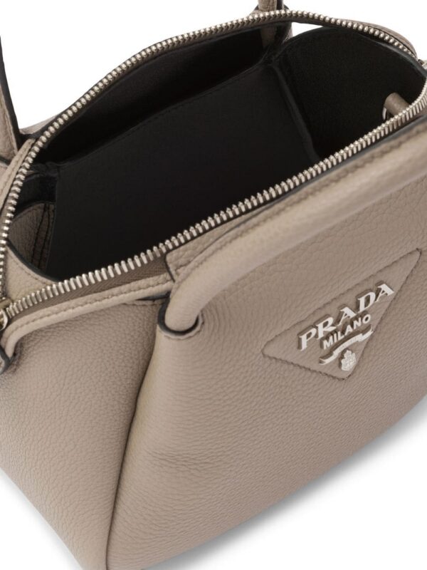 Prada logo-embellished leather mini bag