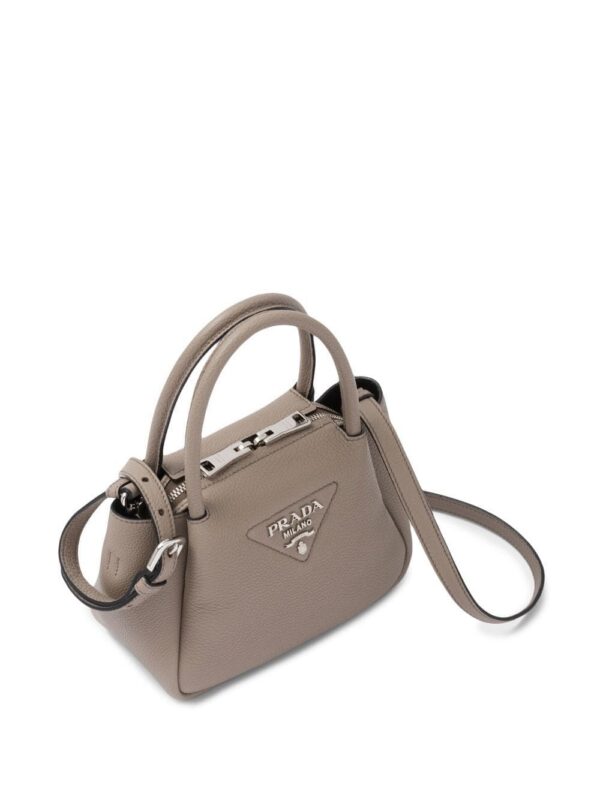 Prada logo-embellished leather mini bag