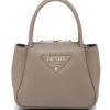 Prada logo-embellished leather mini bag