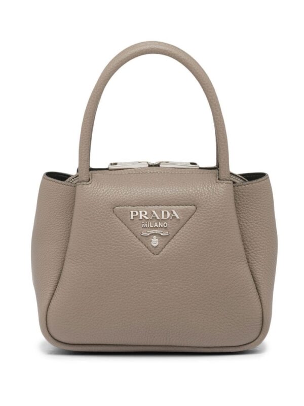 Prada logo-embellished leather mini bag