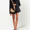 Prada logo plaque shoulder bag