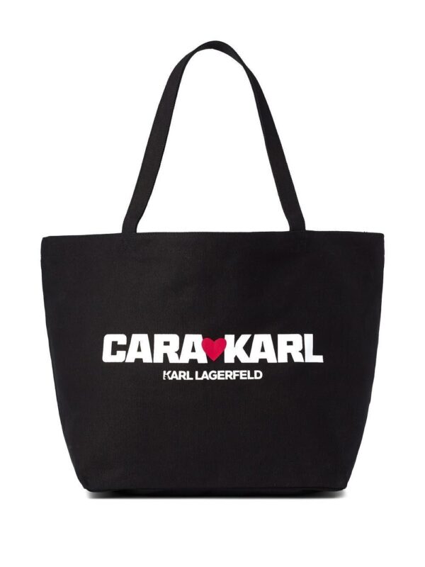18406647_41306662_1000.jpg Karl Lagerfeld x Cara Delevingne canvas tote bag
