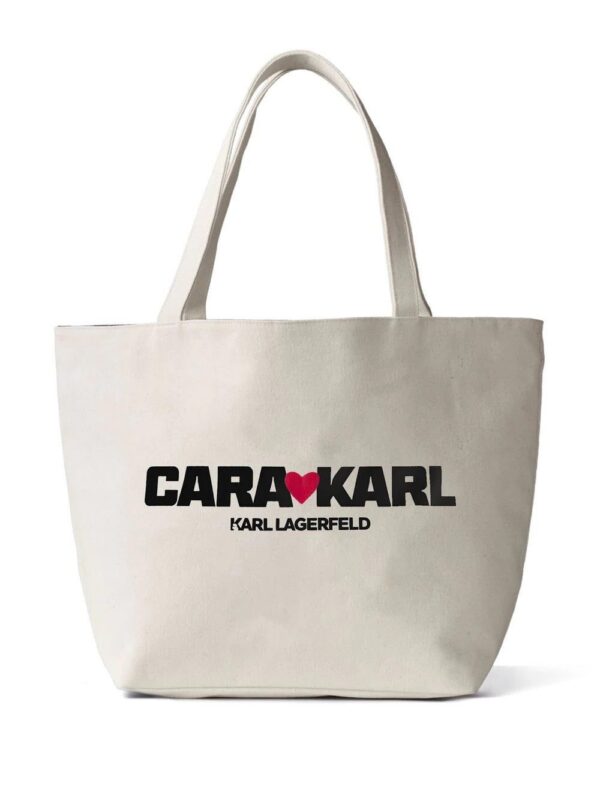 18406652_41305073_1000.jpg Karl Lagerfeld x Cara Delevingne canvas tote bag