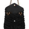 Saint Laurent Loulou medium shearling shoulder bag