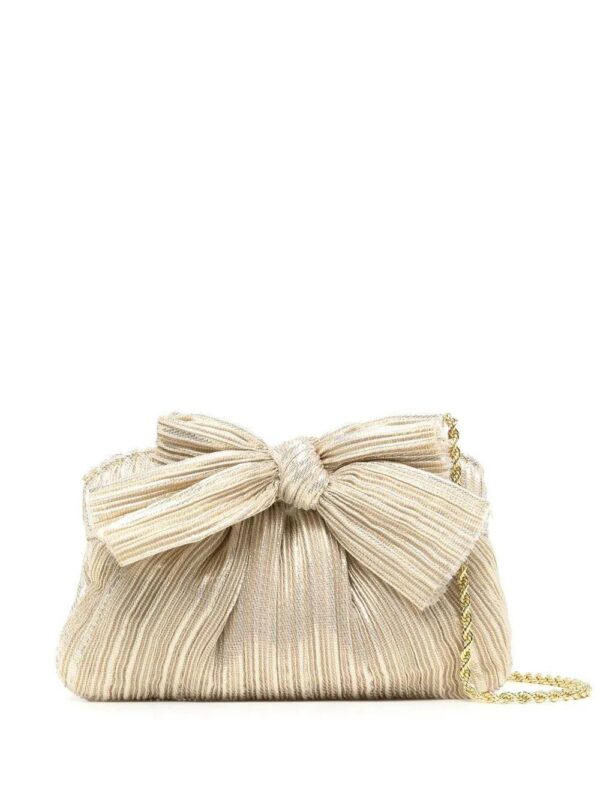18439642_40091130_1000.jpg Loeffler Randall plissé metallic bow crossbody bag