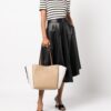 Michael Michael Kors panelled logo-plaque tote bag