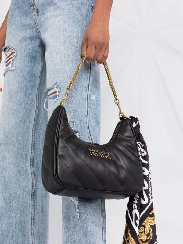 18456581_39677471_1000.jpg Versace scarf-detail quilted shoulder bag