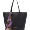 18456587_39675275_1000.jpg Versace scarf-detail logo plaque tote bag