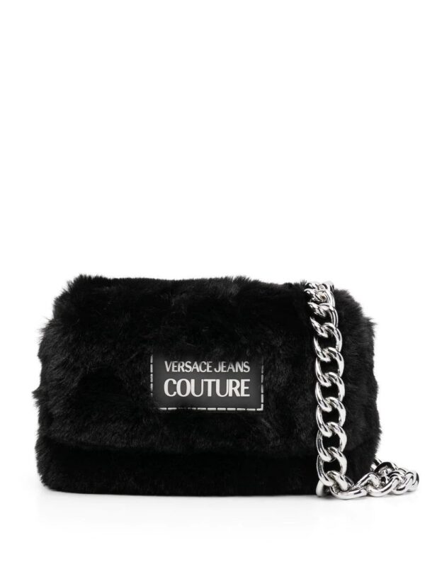 18457538_39676764_1000.jpg Versace logo plaque faux fur shoulder bag