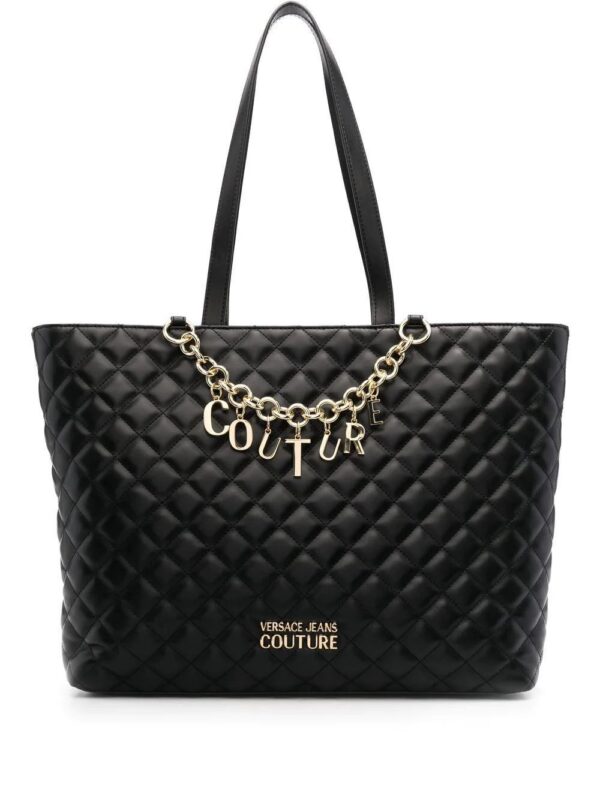 18457543_39668599_1000.jpg Versace logo-chain quilted tote bag