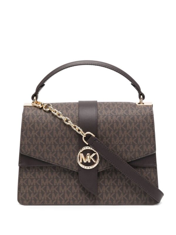 18483243_39880524_1000-1.jpg Michael Kors Greenwich logo-plaque tote bag