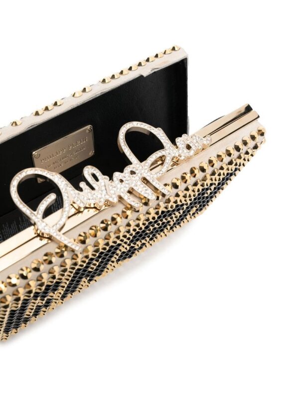 18495624_41306661_1000.jpg Philipp Plein stud-detail clutch bag
