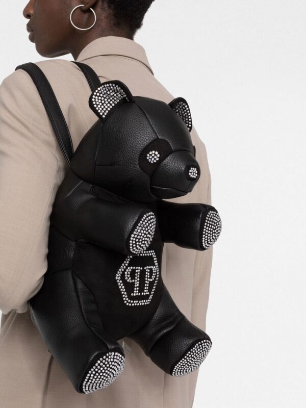 18496739_41320883_1000.jpg Philipp Plein Teddy rhinestone-embellished backpack