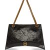 Balenciaga  logo-plaque leather shoulder bag