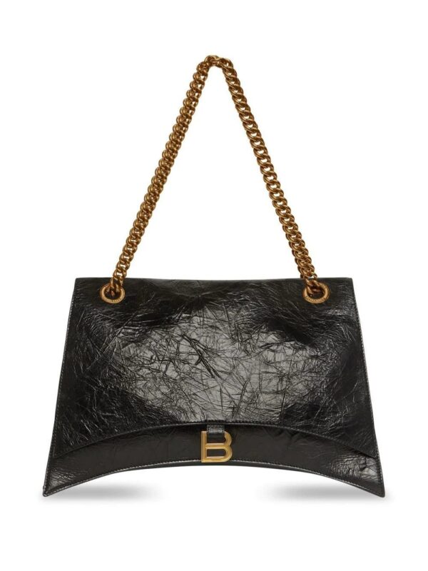 Balenciaga  logo-plaque leather shoulder bag