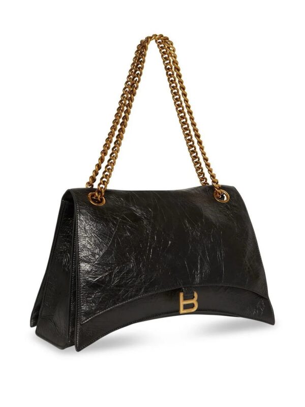 Balenciaga  logo-plaque leather shoulder bag