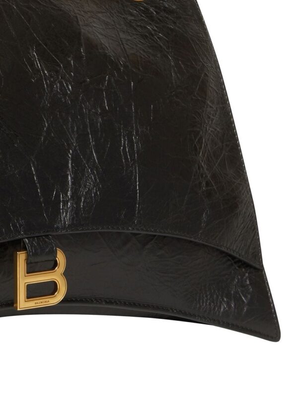 Balenciaga  logo-plaque leather shoulder bag