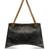 Balenciaga  logo-plaque leather shoulder bag