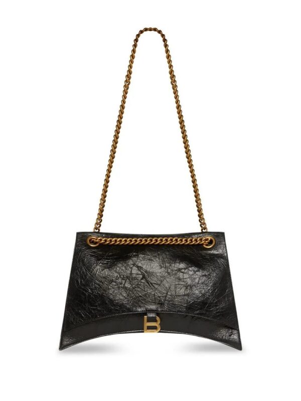 Balenciaga  logo-plaque leather shoulder bag