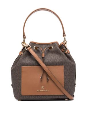 18520433_39953329_1000.jpg Michael Michael Kors Maeve monogram-print bucket bag