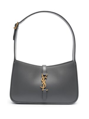 Saint Laurent Le 5 à 7 monogram-plaque tote bag