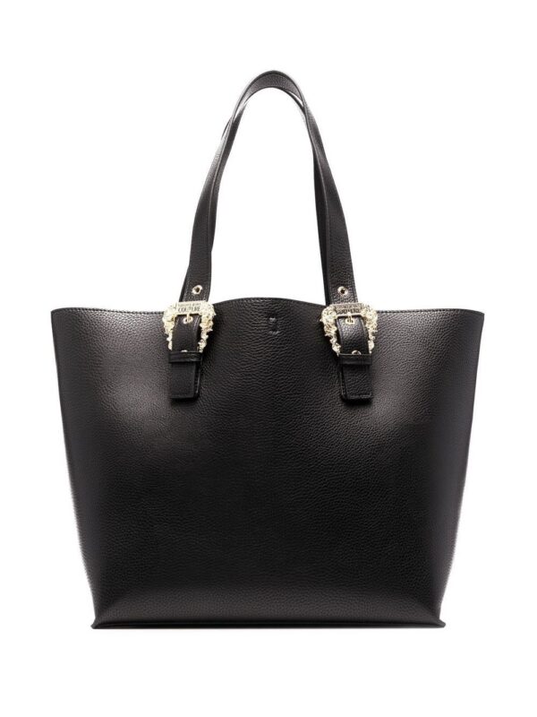 18556270_39972858_1000_9b0f75f4-f0c8-4acb-a0ce-e0e1c181dcde.jpg Versace Jeans Couture logo-buckle tote bag