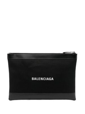 18561182_40087377_1000.jpg Balenciaga logo-print clutch