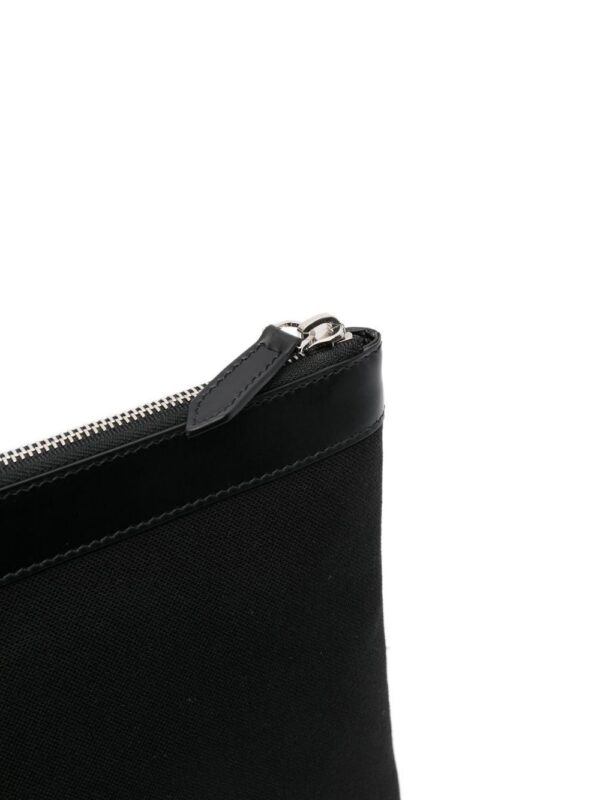 Balenciaga logo-print clutch