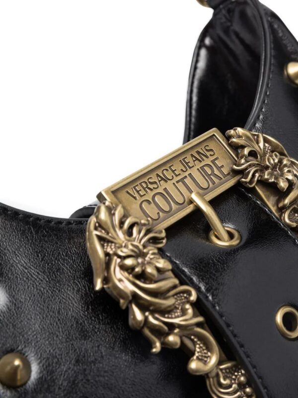 18566729_40028667_1000.jpg Versace logo-buckle shoulder bag
