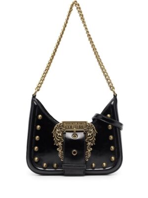 18566729_40028669_1000.jpg Versace logo-buckle shoulder bag