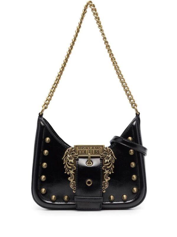 18566729_40028669_1000.jpg Versace logo-buckle shoulder bag