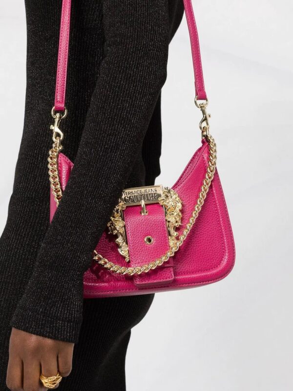 Versace Jeans Couture  logo-buckle shoulder bag