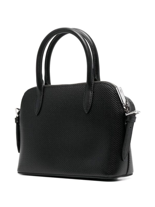 Lacoste Chantaco piqué leather mini tote bag
