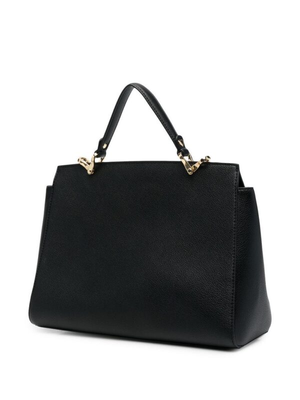 18578477_40108851_1000.jpg Moschino logo-plaque grained tote bag