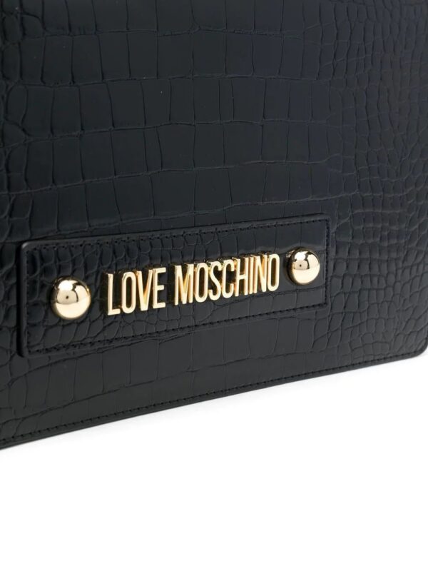 18578523_40122488_1000.jpg Moschino logo-embellished croc-effect shoulder bag