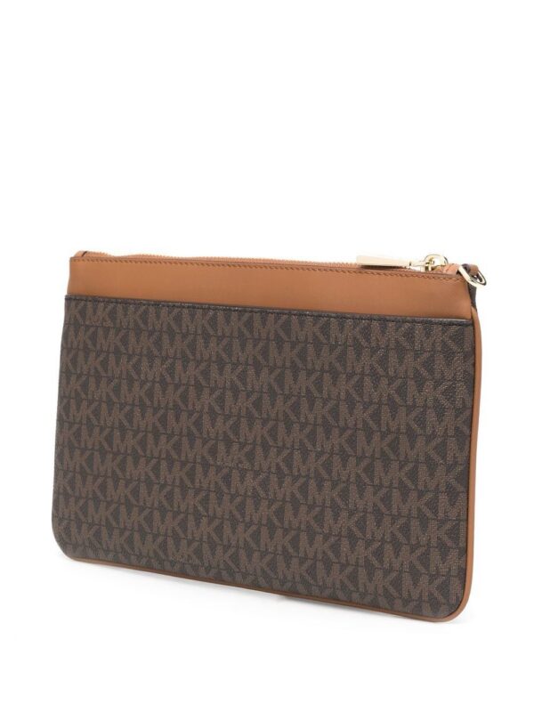 18615509_40174083_1000.jpg Michael Michael Kors monogram-pattern clutch bag