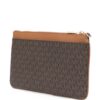 18615509_40174083_1000_fa40c9c3-5c0d-4a27-ac5d-c27839fe3f18.jpg Michael Michael Kors monogram-pattern clutch bag