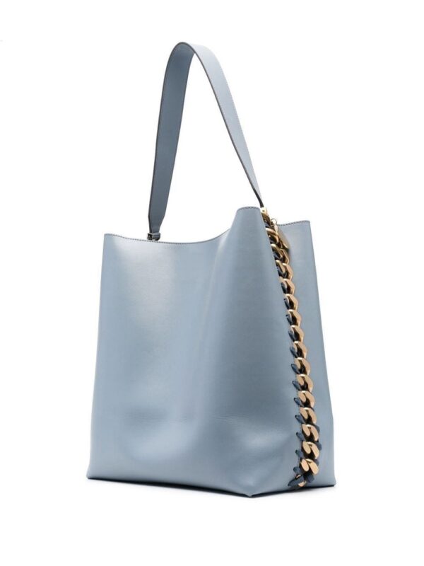 18616531_42457988_1000.jpg Stella McCartney Frayme chain link-trim tote bag