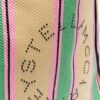 Stella McCartney stripe-print raffia tote bag