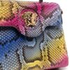 Versace Medusa-plaque snakeskin shoulder bag
