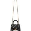 Balenciaga XS Hourglass crystal-embellished tote bag