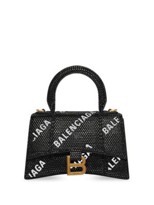 18639820_41091427_1000.jpg Balenciaga XS Hourglass crystal-embellished tote bag