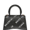 Balenciaga XS Hourglass crystal-embellished tote bag