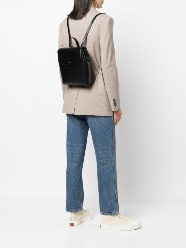 18646994_40312588_1000.jpg DKNY logo-lettering leather backpack