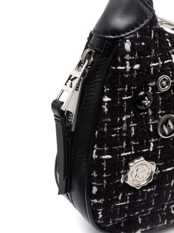 18649373_40736430_1000.jpg Karl Lagerfeld K/Pins bouclé shoulder bag