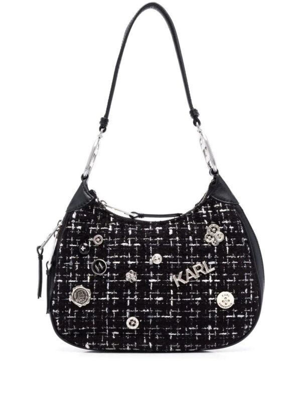 18649373_40825519_1000.jpg Karl Lagerfeld K/Pins bouclé shoulder bag
