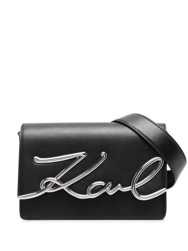 18649425_40763659_1000.jpg Karl Lagerfeld K/Signature leather shoulder bag